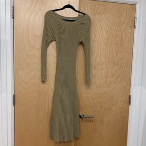 Free People Beach Ribbed Maxi Sweater Dress